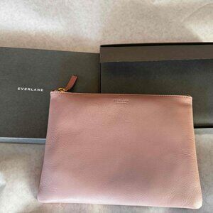 Everlane leather clutch